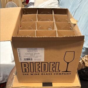 BNIB Riedel Sangiovese/ Riesling Crystal Wine Glass Box SET OF 11+1 other